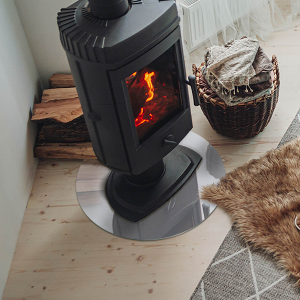 Placa de protección para estufa Color Gris claro