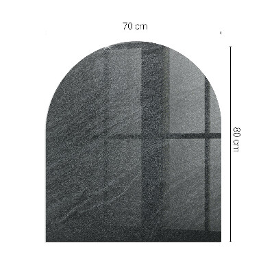 Protector suelo para estufa de leña semicircular Patrón de piedra natural
