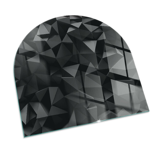 Placa protección suelo estufa semicircular Geometría en tres dimensiones