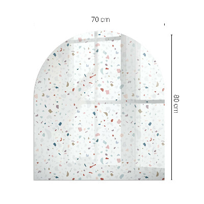 Protector suelo para estufa de leña semicircular Formas en miniatura