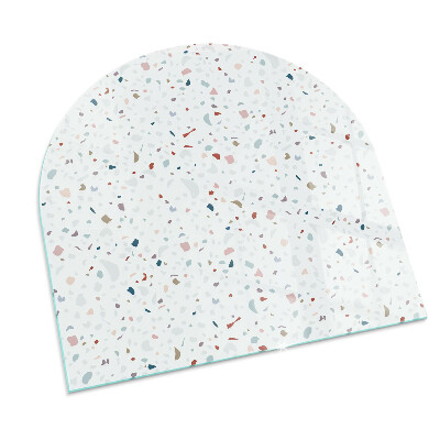 Protector suelo para estufa de leña semicircular Formas en miniatura