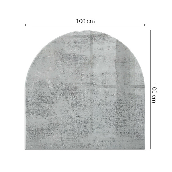 Protector suelo para estufa de leña semicircular Patrón de fondo abstracto