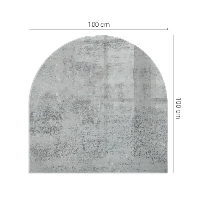 Protector suelo para estufa de leña semicircular Patrón de fondo abstracto