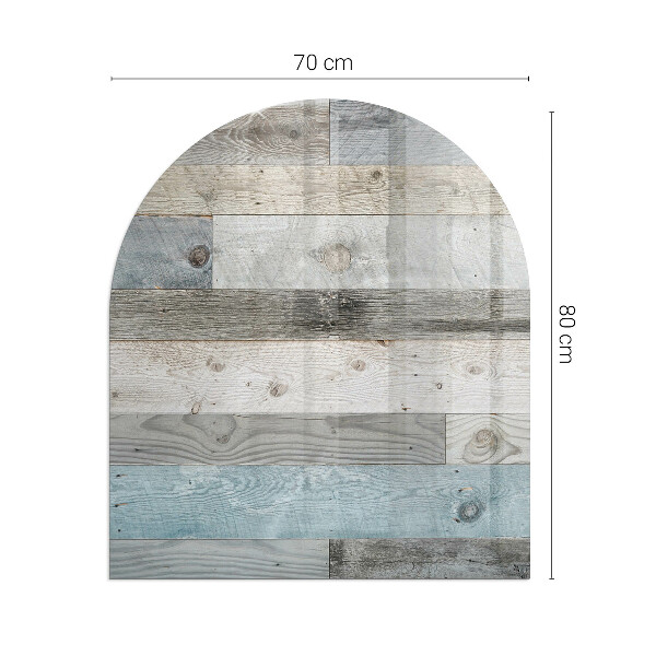 Placa protección suelo estufa semicircular Colores de tablero en varios tonos