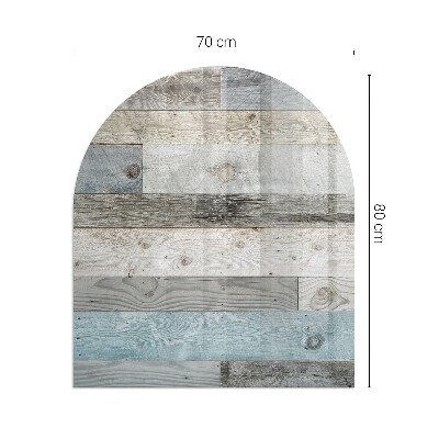 Placa protección suelo estufa semicircular Colores de tablero en varios tonos