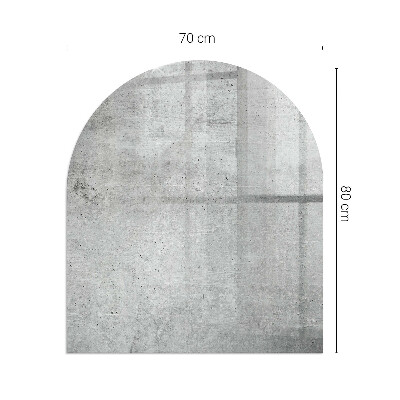 Protector suelo para estufa de leña semicircular Patrón de hormigón crudo