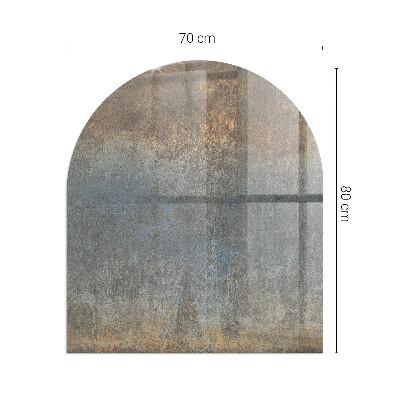 Protector de suelo para estufa semicircular Patrón abstracto con texturas variadas