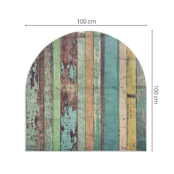 Protector de suelo para estufa semicircular Colores de tablero en diferentes tonos