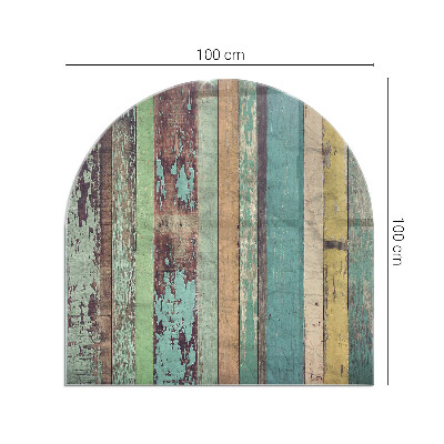 Protector de suelo para estufa semicircular Colores de tablero en diferentes tonos