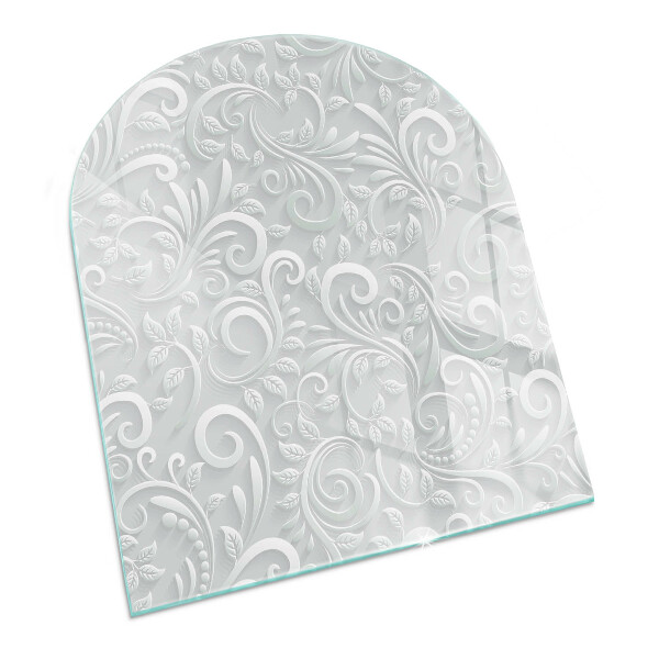 Protector de suelo para estufa semicircular Motivo vegetal elegante