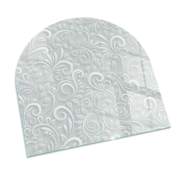 Protector de suelo para estufa semicircular Motivo vegetal elegante