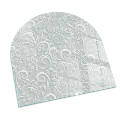 Protector de suelo para estufa semicircular Motivo vegetal elegante