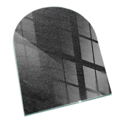 Protector suelo para estufa de leña semicircular Patrón de estructura de piedra