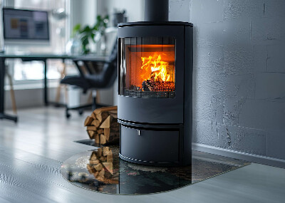 Protector de suelo para estufa semicircular Motivo floral con mariposas