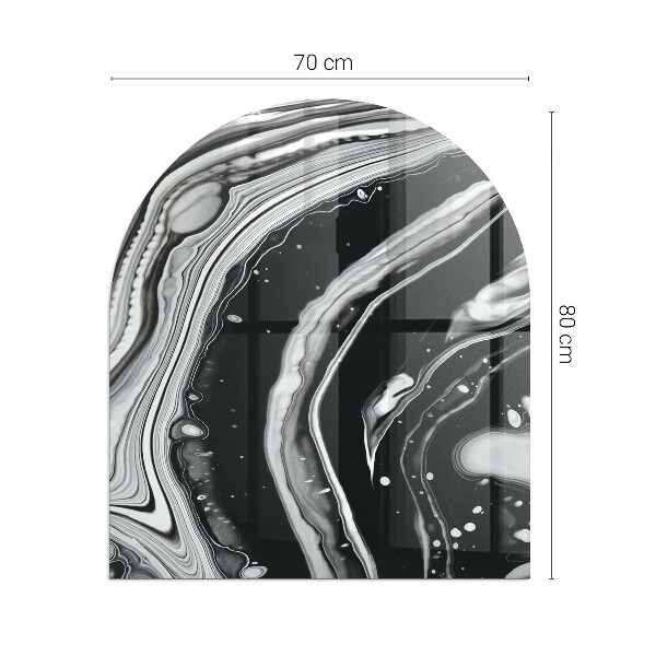 Placa protección suelo estufa semicircular Patrones abstractos ondulados y lineales