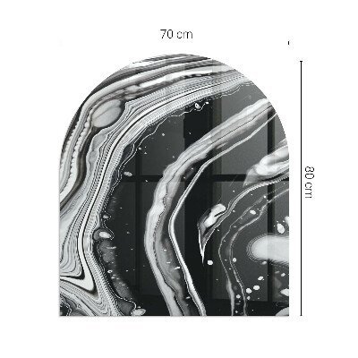 Placa protección suelo estufa semicircular Patrones abstractos ondulados y lineales