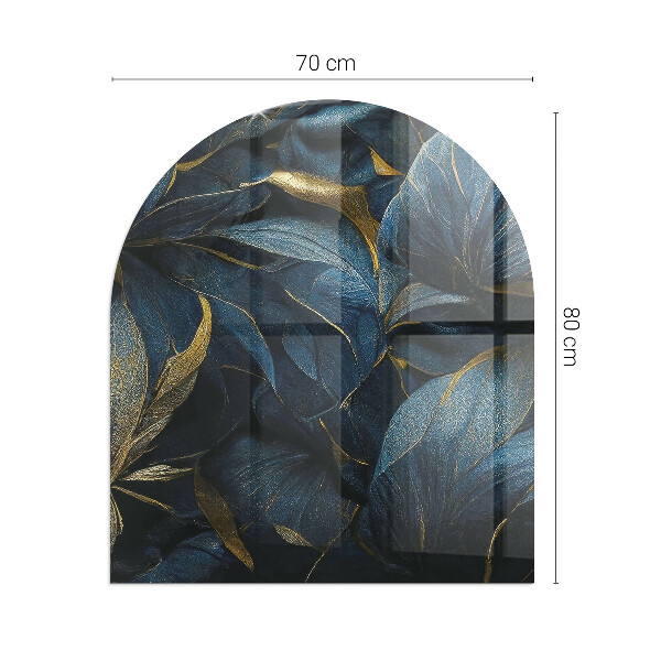 Protector de suelo para estufa semicircular Hojas con estilo en la estructura.