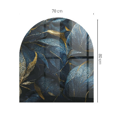 Protector de suelo para estufa semicircular Hojas con estilo en la estructura.