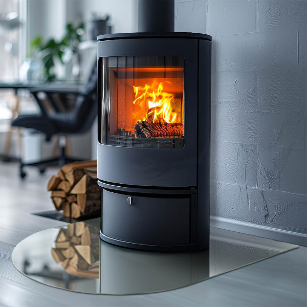 Protector de suelo para estufa semicircular Color verde claro