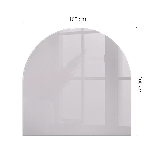 Placa protección suelo estufa semicircular Color morado claro