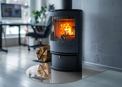 Panel kominkowy półowalny Kolor Bladoróżowy