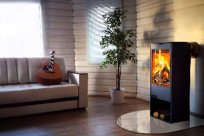 Placa protección suelo estufa semicircular Color rosa pálido