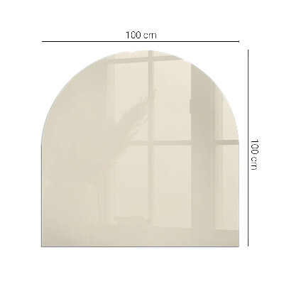 Protector de suelo para estufa semicircular Color beige