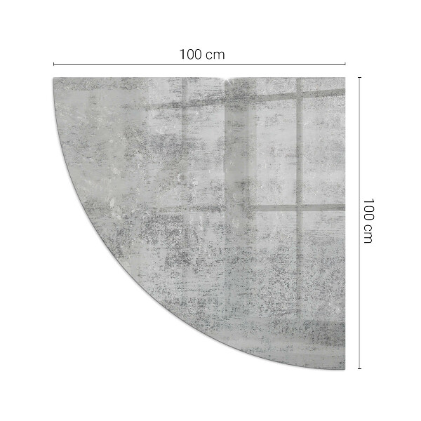 Placa de vidrio para chimenea de cuarto de círculo Patrón de fondo abstracto
