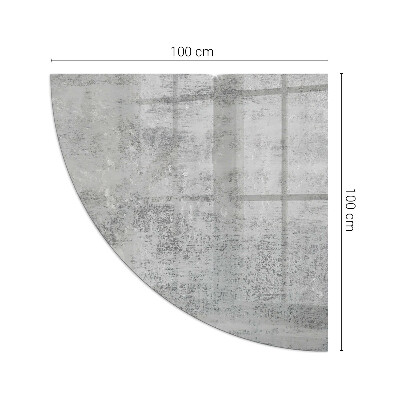 Placa de vidrio para chimenea de cuarto de círculo Patrón de fondo abstracto