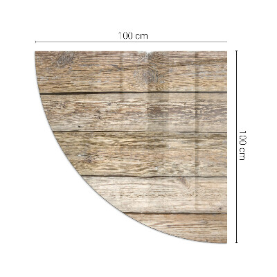 Placa de protección para estufa de cuarto de círculo Tableros de estilo natural