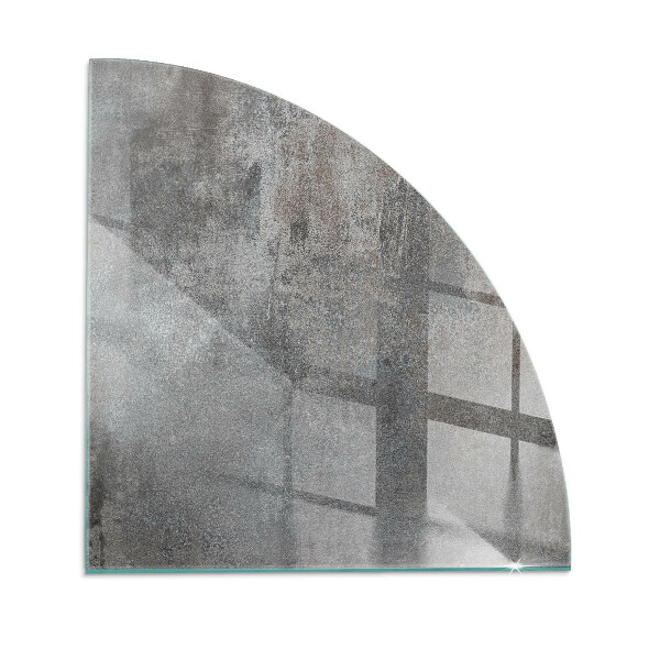 Placa protectora suelo estufa de cuarto de círculo Patrón de estructura cruda