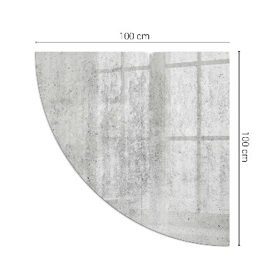 Placa de protección para estufa de cuarto de círculo Estructura de hormigón en bruto