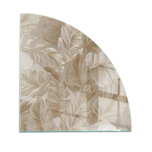 Podstawka pod kominek ćwiartka Wzory delikatnych liści