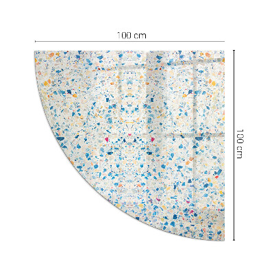 Podstawka pod kominek ćwiartka Abstrakcyjny motyw fakturowy