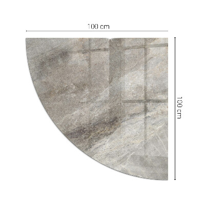 Placa de protección para estufa de cuarto de círculo Patrón inspirado en la piedra