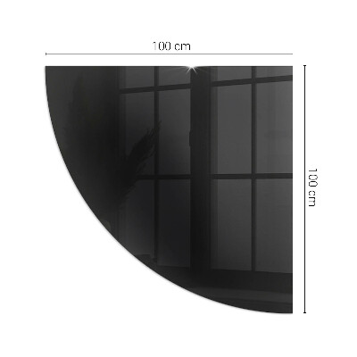 Placa de protección para estufa de cuarto de círculo Color negro