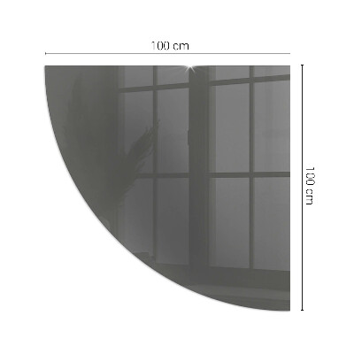 Placa protectora suelo estufa de cuarto de círculo Color: Gris-marrón