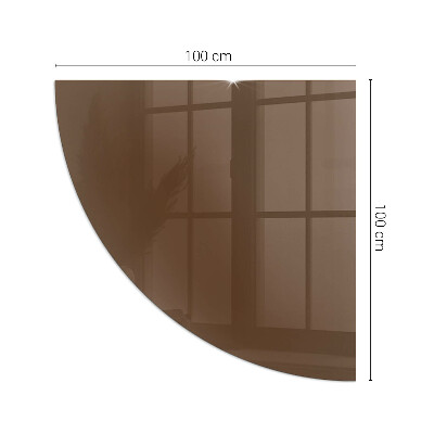 Placa de protección para estufa de cuarto de círculo Color marrón