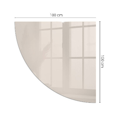 Placa de protección para estufa de cuarto de círculo Color rosa pálido