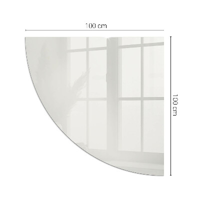 Placa de protección para estufa de cuarto de círculo Color gris