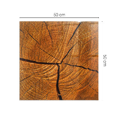 Placa protección suelo estufa Un patrón transversal de madera con veta distintiva