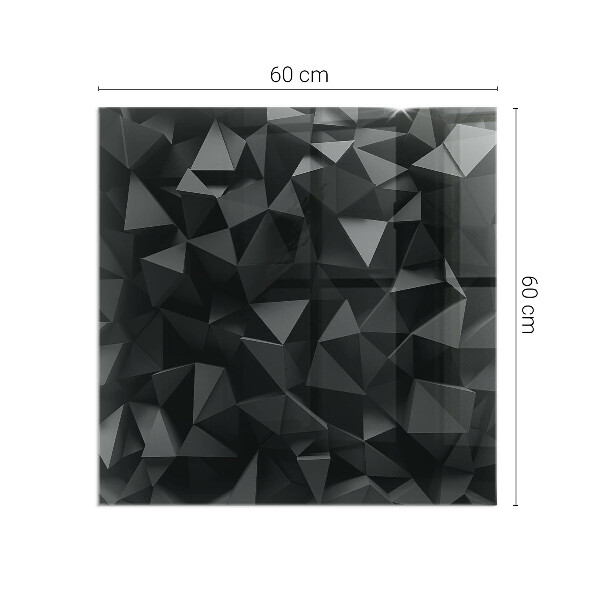 Protector suelo para estufa de leña Patrón geométrico tridimensional