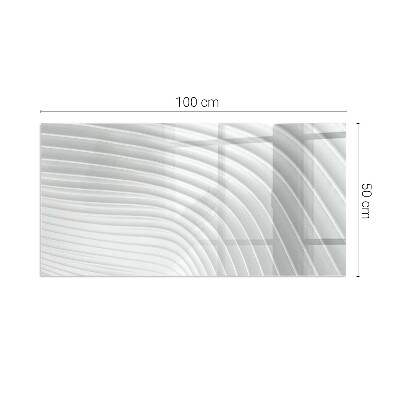 Placa de vidrio para chimenea Olas de patrones sofisticados