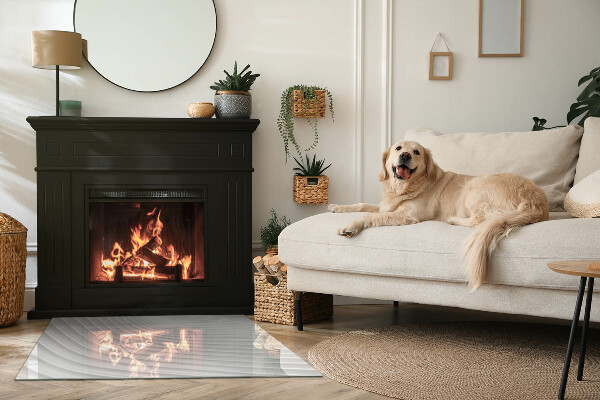 Placa de vidrio para chimenea Olas de patrones sofisticados