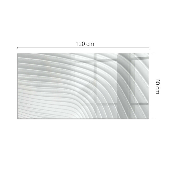 Placa de vidrio para chimenea Olas de patrones sofisticados
