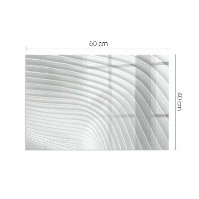 Placa de vidrio para chimenea Olas de patrones sofisticados