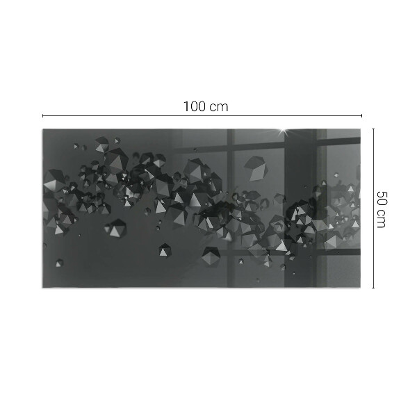 Placa protectora suelo estufa Formas de nubes en una composición abstracta