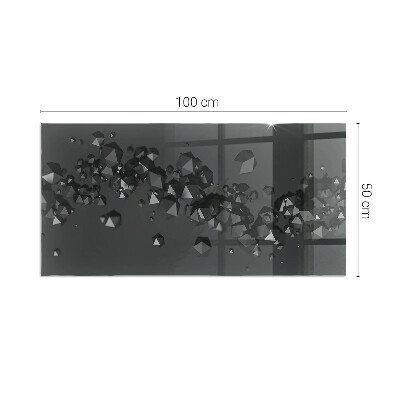 Placa protectora suelo estufa Formas de nubes en una composición abstracta