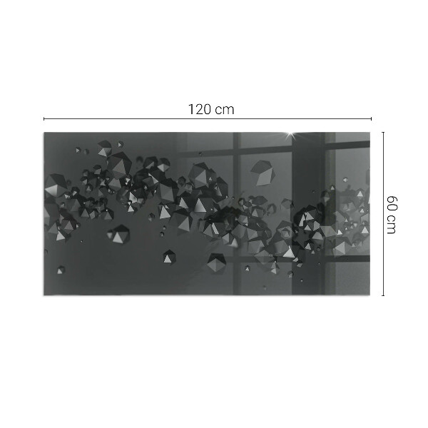 Placa protectora suelo estufa Formas de nubes en una composición abstracta