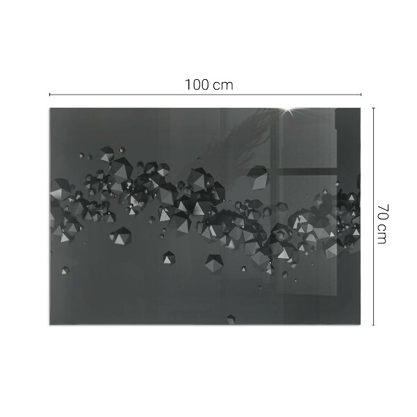 Placa protectora suelo estufa Formas de nubes en una composición abstracta